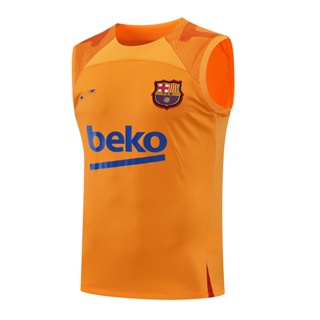 Defoot 23 Barcelona เสื้อกล้าม แขนกุด สีส้ม เวอร์ชั่นไทย 1:1 สําหรับผู้ชาย