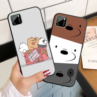 เคสโทรศัพท์มือถือ ซิลิโคนนิ่ม ลายหมีเปลือยสามตัว สําหรับ Realme C1 C2 C3 C11 2021 C12