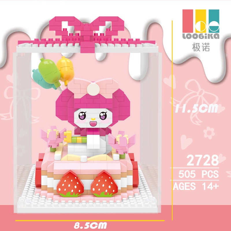 พร้อมส่ง-บล็อกตัวต่อเลโก้-kuromi-lingna-belle-ขนาดเล็ก-ของเล่นเสริมการเรียนรู้-สําหรับเด็ก