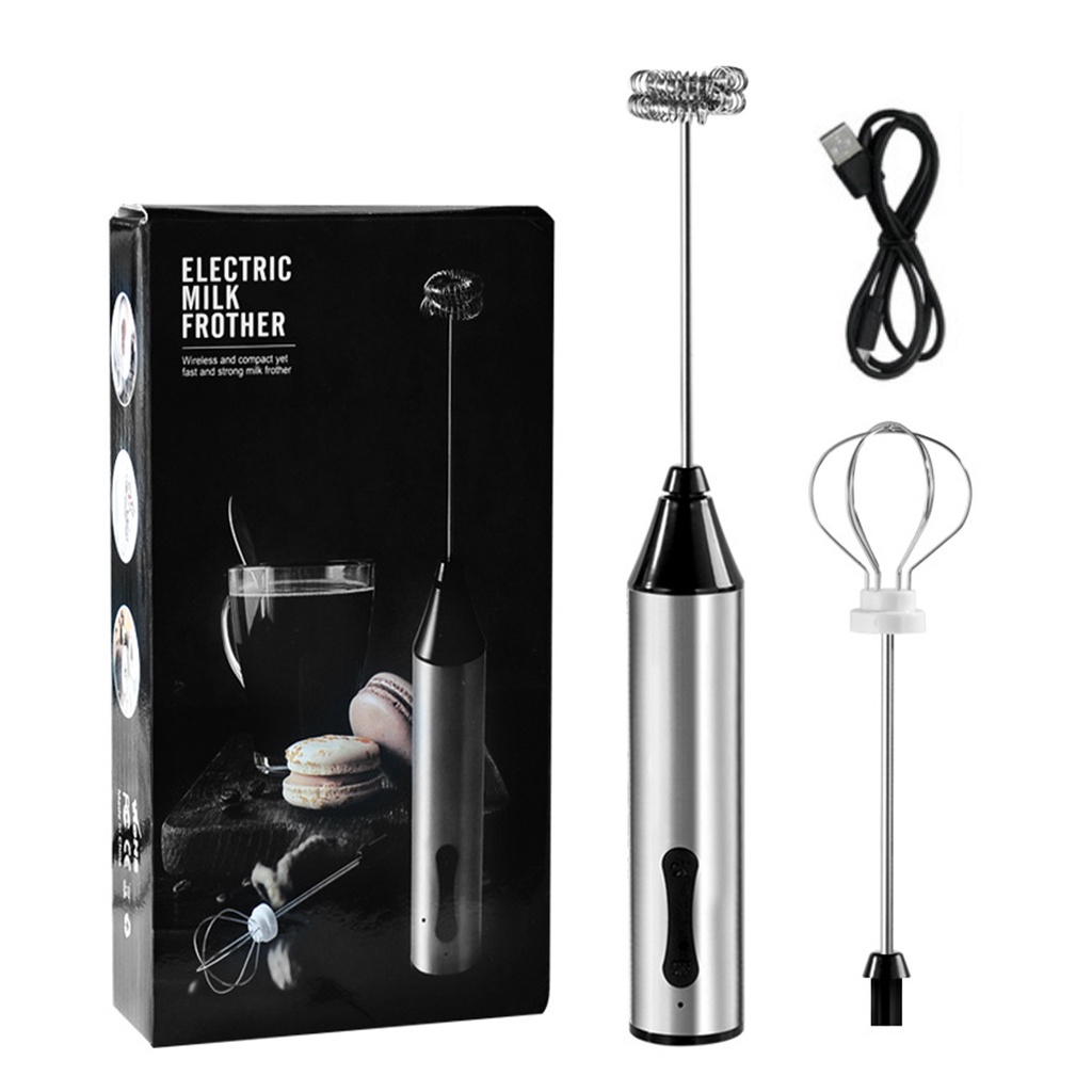 เครื่องกวนกาแฟไฟฟ้า-electric-stirrer-kitchen-gadget-เครื่องตีฟองนมแบบใช้มือถือ-egg-whisk