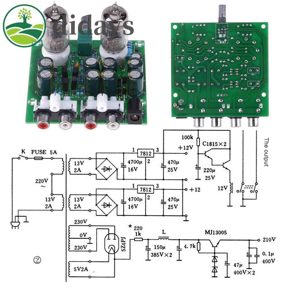 6j1-hifi-stereo-electronic-tube-preamplifier-board-finished-preamp-amplifer