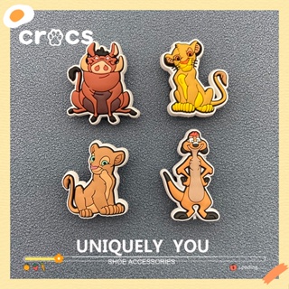 Crocs jibbitz จี้การ์ตูนสัตว์เลี้ยง สิงโต ราชา ดิสนีย์ ดอกไม้ สําหรับตกแต่งรองเท้า DIY