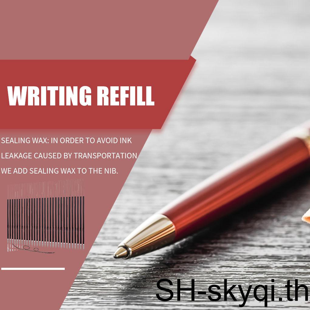 30 Pieces Pen Refills 0 7mm Ballpoint Replacement Stationery Writing