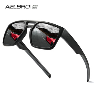 Aielbro แว่นตากันแดด เลนส์โพลาไรซ์ ป้องกันรังสียูวี 400 แฟชั่น สําหรับขี่จักรยาน เดินป่า ตั้งแคมป์ ตกปลา เล่นกีฬากลางแจ้ง ใช้ได้ทั้งชาย และหญิง