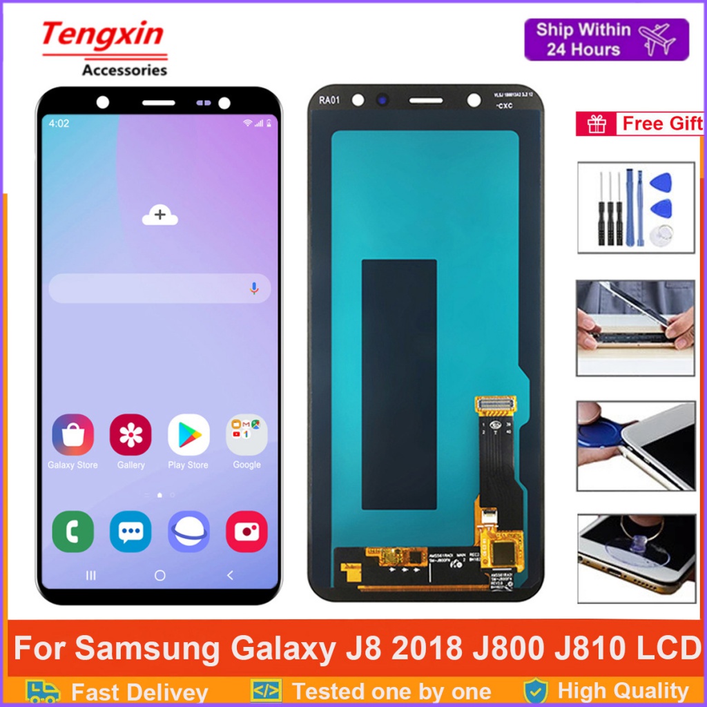 ใหม่-หน้าจอสัมผัสดิจิทัล-lcd-amoled-6-0-นิ้ว-j810-สําหรับ-samsung-galaxy-j8-2018-j800-sm-j800f-j810m-j810f-j810y