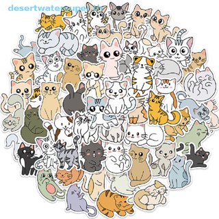 DWS 60pcs Kawaii Cat Cartoon Sticker Cute Animal Decals Kids Toys DIY Scrapbook Laptop Stationary Guitar Suitcase Car Sticker HOT