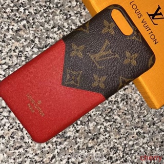 เคสโทรศัพท์มือถือหนัง ป้องกันกระแทก ลาย LV พร้อมช่องใส่บัตร สําหรับ iphone 14 11 12 13 Pro Max X Xs Xr Xsmax