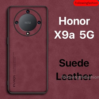 เคสโทรศัพท์มือถือหนังแกะ ซิลิโคนนิ่ม ผิวด้าน กันกระแทก หรูหรา แฟชั่นเรียบง่าย สําหรับ Huawei Honorv X9B X9A honor X 9A X9A X9 4G 5G 2023