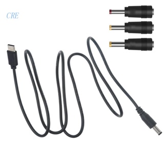CRE Type C to DC 5.5x2.1mm Power Cable, 3.3ft Barrel Jack Center Pin Positive Charger Cord for Led and Peripheral Produc