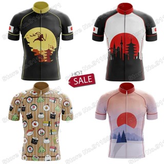 เสื้อกีฬาแขนสั้น ลายทีมขี่จักรยาน MTB แฟชั่นฤดูร้อน สไตล์ญี่ปุ่น สําหรับผู้ชาย 2024