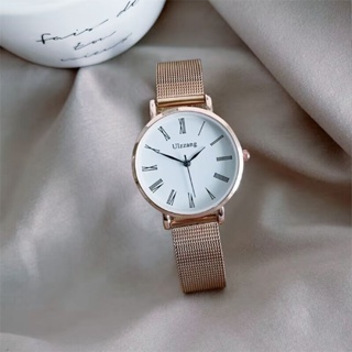 นาฬิกาข้อมือควอตซ์แฟชั่น สายแสตนเลส บางพิเศษ กันน้ํา สไตล์ญี่ปุ่น สําหรับผู้หญิง