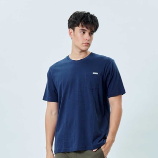 BODY GLOVE Unisex BASIC Cotton Pocket T-Shirt เสื้อยืดแบบมีกระเป๋า สีน้ำเงินเข้ม-22_01