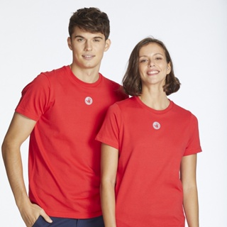 BODY GLOVE Unisex Basic Cotton T-Shirt เสื้อยืด สีแดง-05_01