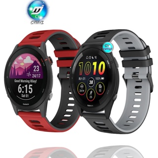 สาย Garmin Forerunner 265 255 music สาย สายนาฬิกาสายซิลิโคน  Garmin Forerunner 55 245 645 สาย สายรัดข้อมือกีฬา สายรัด Garmin MoveSport สายรัด