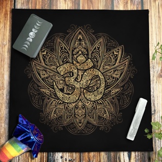 Crown Chakra Mandala ผ้าปูโต๊ะไพ่ทาโรต์ 85x85 ซม.