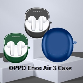 【คุณภาพสูง】เคสหูฟัง แบบนิ่ม ลายการ์ตูน สีพื้น สําหรับ OPPO Enco Air 3
