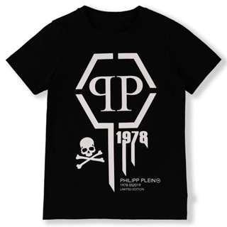 (Size 2T-6XL) Philipp Plein 246 Mens Fashion Printed Cotton T-Shirt_01