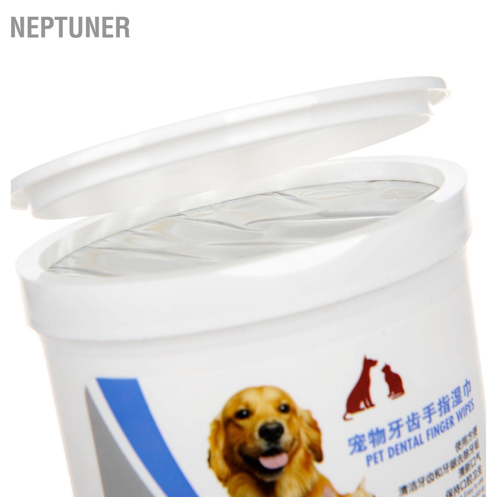 neptuner-ผ้าเช็ดทำความสะอาดฟันสุนัขขจัดคราบหินปูนและแคลคูลัส-pet-dental-care-finger-wipes-สำหรับแมวและสุนัข