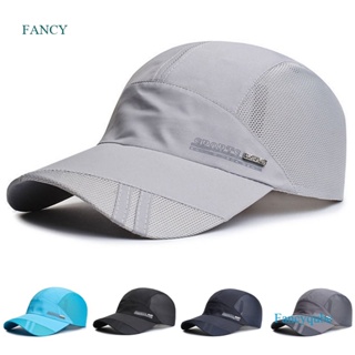 Fancy หมวกวิ่งกลางแจ้ง น้ําหนักเบา กันน้ํา ระบายอากาศ UPF50+ หมวกระบายความร้อน แบบบางพิเศษ