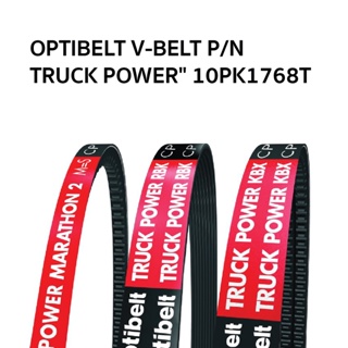 OPTIBELT V-BELT P/N TRUCK POWER" 10PK1768T