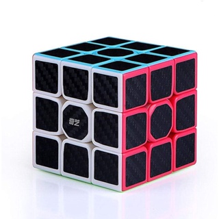 Qiyi Cube ลูกบาศก์คาร์บอนไฟเบอร์ 3x3 ความเร็ว 3x3 ของเล่นสําหรับเด็ก