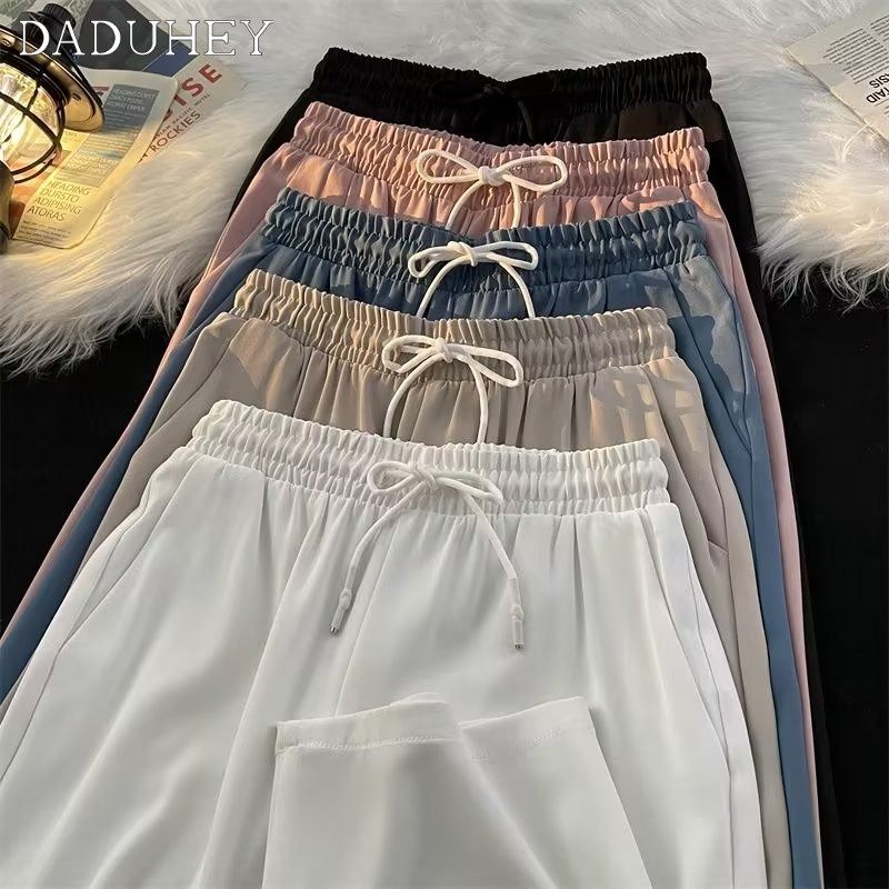 daduhey-mens-korean-style-loose-casual-pants-trendy-2023-new-all-matching-pants-summer-thin-ice-silk-draping-jogger-pants