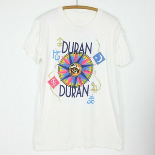 ราคาต่ำสุด!! เสื้อยืดผ้าฝ้าย พิมพ์ลาย Duran Duran Arena 1984 สีขาว สําหรับผู้ชาย AAA329 ER66WR32536 SD23WQ327_03