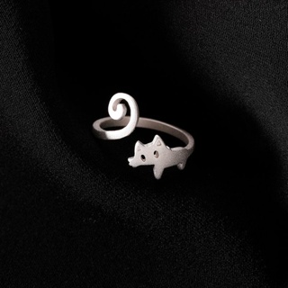 แหวนเปิดนิ้วชี้, แหวนรูปแมวน่ารัก, แหวนเกาหลี, แหวนผู้หญิงที่เรียบง่าย, แหวนเย็น