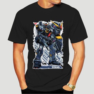 Novelty Titans Gundam TShirt Men Cotton T Shirts Anime Mech Robot Manga Mecha Jaan Harajuku Gunla Short Sleeve Tees  529