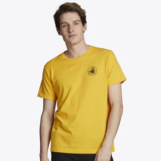 BODY GLOVE Unisex Graphic Tee Cotton T-Shirt เสื้อยืด สีเหลือง-04_01
