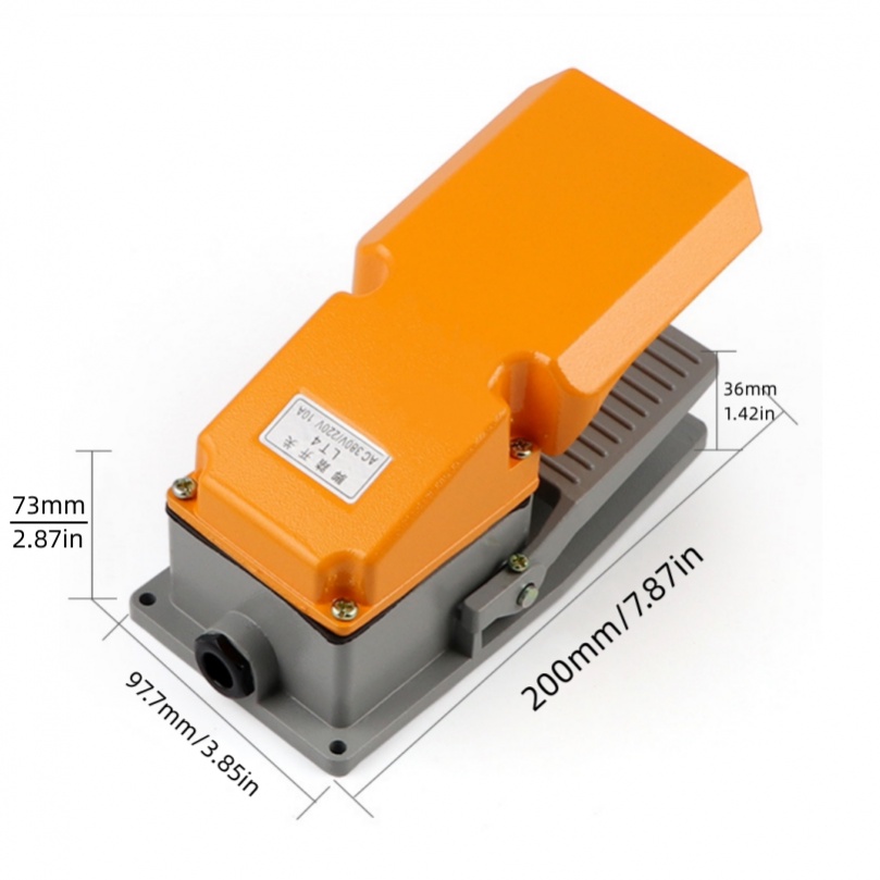 lt4-สวิตช์เท้าเหยียบชั่วขณะ-แบบไฟฟ้า-อะลูมิเนียม-380v-15a-สีเงิน