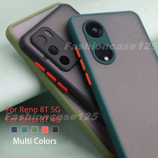 เคสโทรศัพท์มือถือ PC TPU โปร่งแสง ผิวด้าน กันกระแทก สําหรับ OPPO Reno8T 5G Reno8 T Reno 8T 8 T 2023