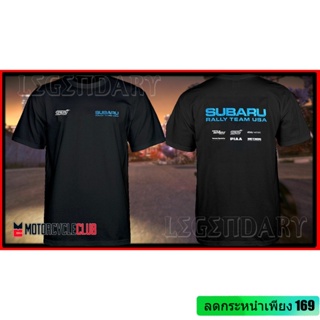 เสื้อยืดผ้าฝ้าย พิมพ์ลาย  Racing Motoroad Team Subaru S Rally Team 16300 สําหรับผู้ชาย