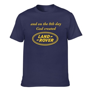 เสื้อยืดแขนสั้น พิมพ์ลาย Dengan Motif Land Rover Landy On The 8Th Day God สําหรับผู้ชาย