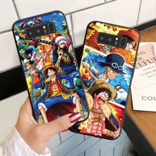 เคสโทรศัพท์มือถือ ซิลิโคนนุ่ม ลายการ์ตูนวันพีช สําหรับ Samsung Galaxy Note 8 9 10 Lite Plus 2