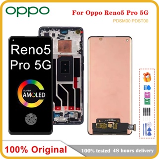 หน้าจอสัมผัสดิจิทัล LCD 6.55 นิ้ว สําหรับ Oppo Reno5 Pro Reno 5 Pro 5G PDSM00 PDST00 CPH2201