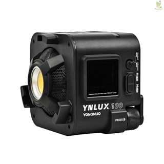 YONGNUO YNLUX100 Compact LED Video Light COB Photography Fill Light 100W 3200K-5600K Dimmable 12 Lighting Effects Bowens Mount for Outdoor Portrait Photography Vlog Live Streaming Video