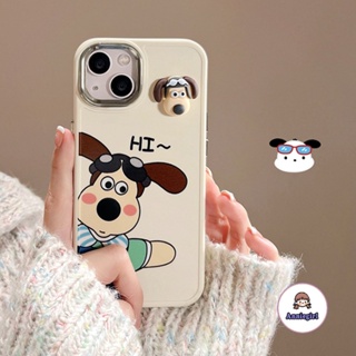 เคสโทรศัพท์มือถือแฟชั่น แบบนิ่ม กันกระแทก ลายการ์ตูนลูกสุนัข สําหรับ IPhone 11 13 Pro Max 12 Pro Max 14 Pro Max