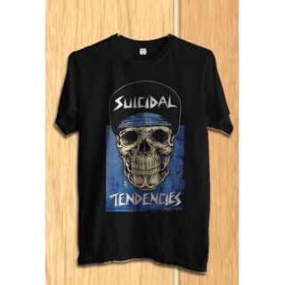 2023เสื้อยืดผ้าฝ้าย เสื้อยืด พิมพ์ลายวงดนตรี Suicidal Tendencies 001