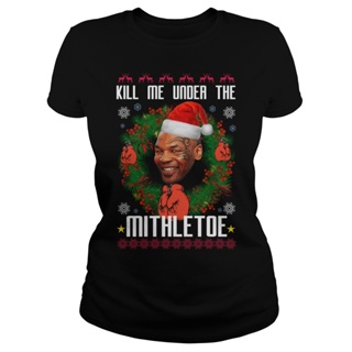 [S-5XL] Gildan Miss Mike Tyson Kith Me Under The Mistletoe ขนาดใหญ่ สําหรับคริสต์มาส