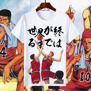 S-5XL Slam Dunk Street Wear t-Shirt Joint Sakuragi Mitsui Kuroki Merchandise Clothes Teenager Basketball Short-Sleeved M