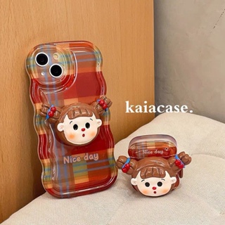 Mobile Phone Case with Stand Phone Case Vivo Y12 Y15 Y17 Y20S G Y20 Y12S Y21 2021 T1x 4G Y21A Y21E Y33S Y33T Y21S Y21T Y75 T1 Y55 Cartoon Soft Case Cute Girl Protection Phone Cover