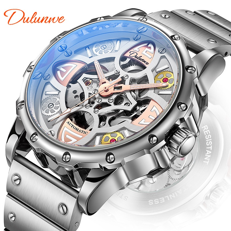 difanni-6033-lucky-four-leaf-clover-นาฬิกาข้อมืออัตโนมัติ-กันน้ํา-เรืองแสง-สําหรับผู้ชาย