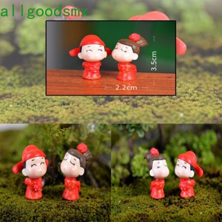 ALLGOODS Weeding Bride and Bridegroom Valentines Day Mini Figurines Terrarium Miniatures Decoration