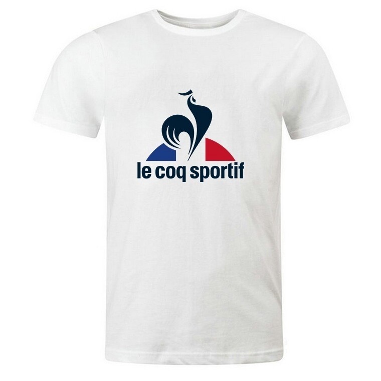 le-coq-sportif-เสื้อยืดแขนสั้นผ้าฝ้ายแฟชั่นผู้ชาย