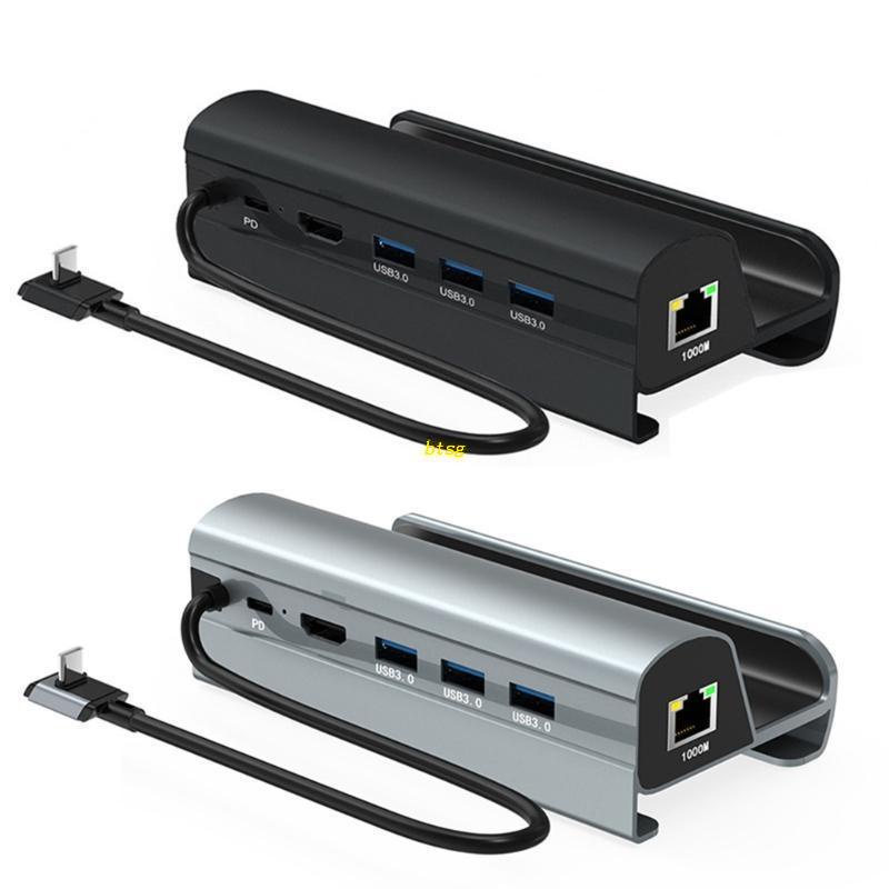 bt-6-in-1-แท่นวาง-usb-c-สําหรับ-steam-deck-4k60hz-gigabit-ethernet-3-usb3-0-และ-usb-c-pd-6