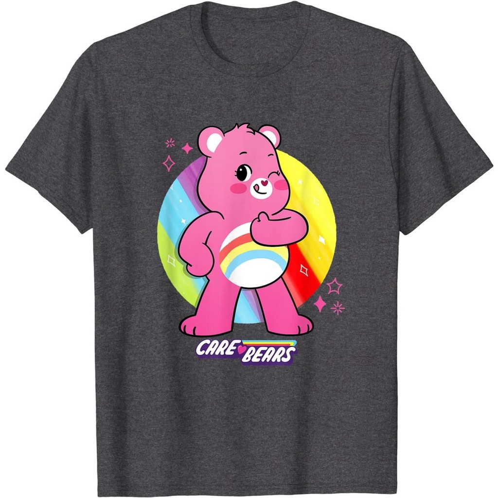 ขายเสื้อยืดครอปbear-ฤดูร้อนmens-bear-care-bears-unlock-the-magic-cheer-bear-t-shirt-เสื้อยืดแฟชั่นคอกลม-สบายๆ-ผ้าฝ้าย1