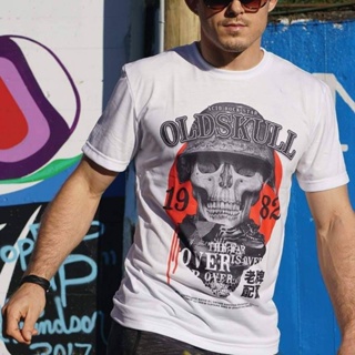 เสื้อยืด Oldskull ใส่สบาย ลาย The War Over