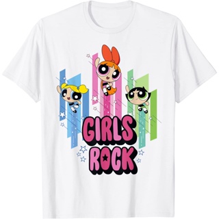 เสื้อยืดแขนสั้นCn The Powerpuff Girls Rock T-Shirt Kids T-Shirt Kids Fashion Baby Fashion Kids T-Shirt Girls T-Shirt Boy