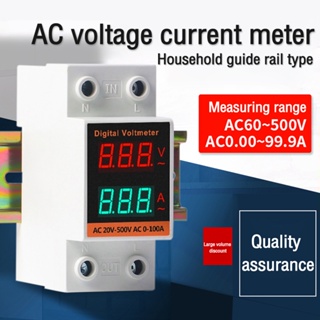 DIYMORE Digital Single Phase Energy Meter Tester Electricity Usage Monitor AC60-500V Ampermeter Power Voltmeter